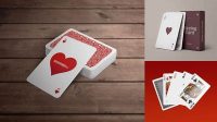 1854+ Four Playing Cards PSD Mockup Stylish PSD for Free