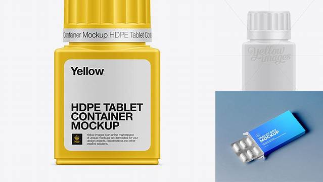 1857+ 75ml Tablet Container PSD Mockup Exclusive Free Creative Resource