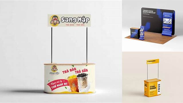 1858+ Food Booth Mockup Free Best Free Mockup PSD