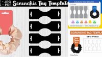 1861+ Scrunchie Tag Template Download PSD Now