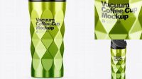 1864+ 420ml Stainless Steel Vacuum Coffee Cup PSD Mockup Exclusive Editable PSD File