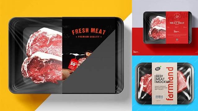 1864+ Meat Packaging Mockup Free Psd Professional Design PSD