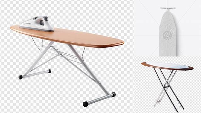 1865+ Ironing Board PSD Mockup Smart Object Free Photoshop File