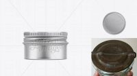 1867+ Metal Jar With Lid 50ml Versatile Photoshop Freebie