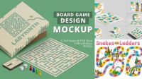 1869+ Board Game Free Mockup High-Resolution PSD Download