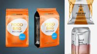 1869+ Metallic Food Bag PSD Mockup PSD Free Download