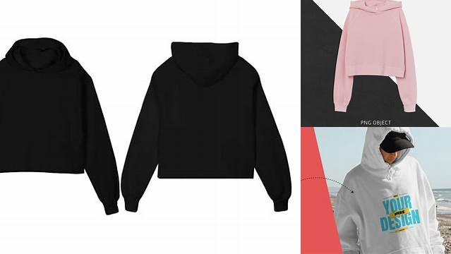 1870+ Crop Hoodie Mockup Free PSD for Creative Projects