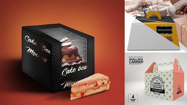 1871+ Cake Box Mockup Psd Free Download Smart PNG Image