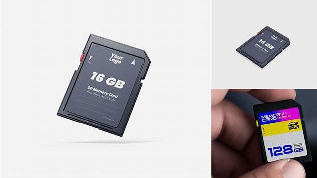 1873+ SD Memory Card PSD Mockup Front View Free PSD for Creatives