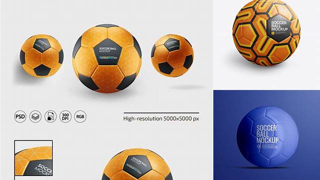 1873+ Soccer Ball Mockup Free PSD Download