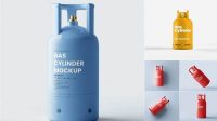 1874+ Gas Cylinder Mockup Creative PSD Resources