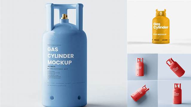 1874+ Gas Cylinder Mockup Creative PSD Resources