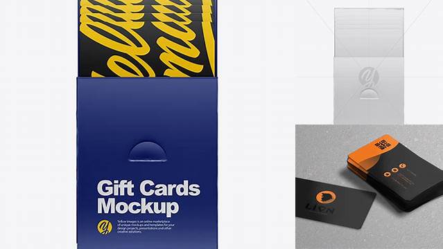 1878+ Opened Glossy Gift Business Cards PSD Mockup Free Design Resource