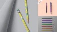 1882+ Pencil Mockup Free Graphic Mockup PSD