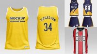 1883+ Basketball Jersey Mockup Front And Back Psd Free Include TIFF