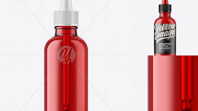 1885+ 50ml Red Glass Dropper Bottle Exclusive Free Creative Resource