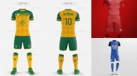 1886+ Soccer Uniform Mockup Free PSD