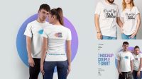 1888+ Couple T Shirt Mockup Psd Free Download High Resolution