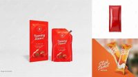 1888+ Ketchup Sachet Mockup Smart Layer PSD