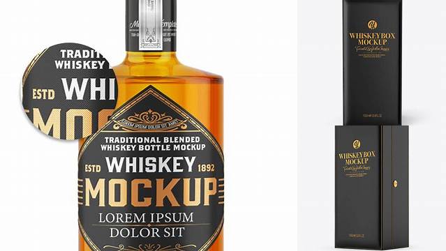 1897+ Whiskey Box Mockup Editable PSD File