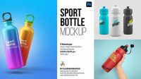 1899+ Sport Bottle Mockup Free Modern PSD Templates