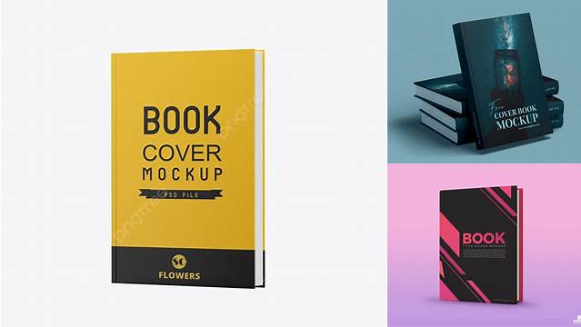 1902+ Book with Matte Cover PSD Mockup Half Side View Exclusive Editable PSD File