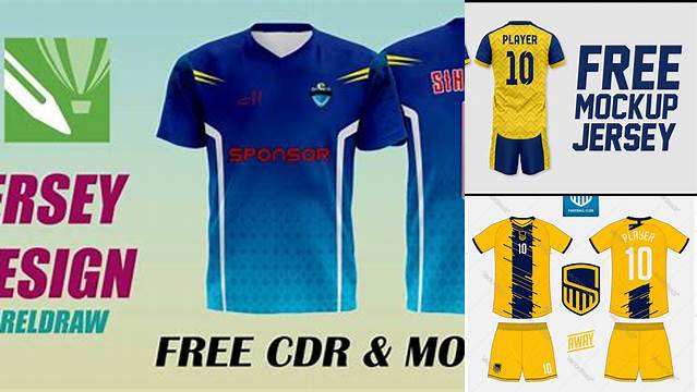 1913+ Mockup Jersey Cdr Free Elegant Free Template