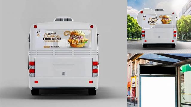 1914+ Mockup Busdoor High-Resolution PSD Download