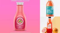 1915+ Grapefruit Drink Bottle PSD Mockup Free PSD for Creatives