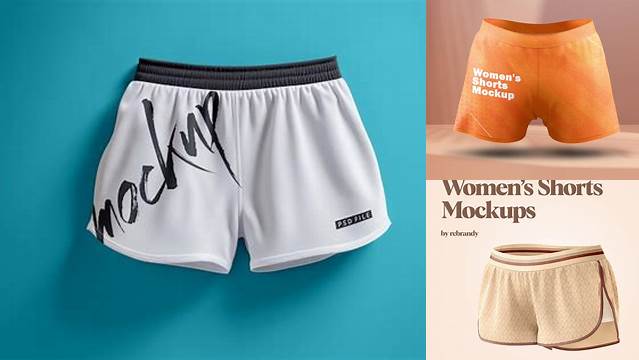 1919+ Women Shorts Mockup Customizable Design Files