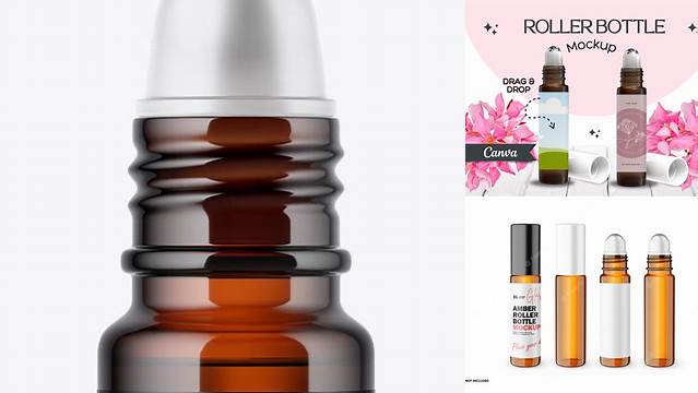 1921+ 10ml Roller Bottle Mockup Easy-to-Edit Photoshop Freebie