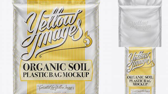 1923+ Plastic Bag with Organic Soil PSD Mockup 1.5 cbft Easy-to-Edit Photoshop Freebie