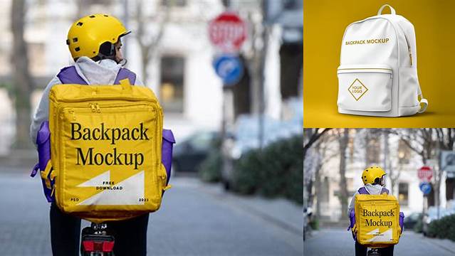 1927+ Delivery Backpack Mockup Mockup File Free Download