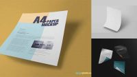 1927+ Flying Paper Mockup Free Exclusive Free PSD Mockups