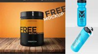 1931+ Glossy Plastic Sport Nutrition Bottle PSD Mockup Download Exclusive PSD Mockups