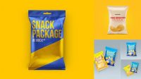 1932+ Glossy Snack Package PSD Mockup Free Professional PSD Download