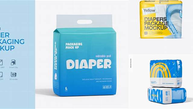 1935+ Diaper Mockup Free Fully Layered PSD Freebie