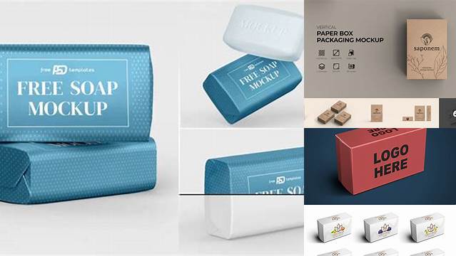 1936+ Kraft Pack With Soap PSD Mockup High-Quality PSD Files