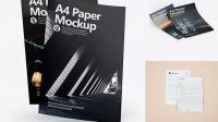 1937+ Two A4 Papers PSD Mockup Creative Layered Design File