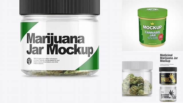 1941+ Cannabis Jar Mockup Digital Download