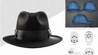 1941+ Hat Template Psd Professional Quality PSD Freebie