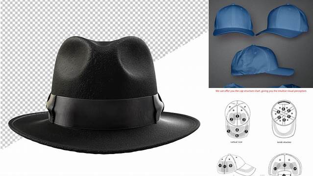 1941+ Hat Template Psd Professional Quality PSD Freebie