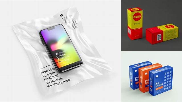 1949+ Vacuum Packaging Mockup PSD Free Download