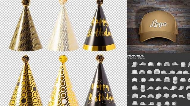 1953+ Birthday Hat PSD Mockup Advanced Photoshop Template