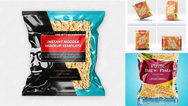 1953+ Instant Noodle Packaging Mockup Free Download Free