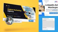 1954+ Linkedin Ad Mockup Psd Free Include TIFF