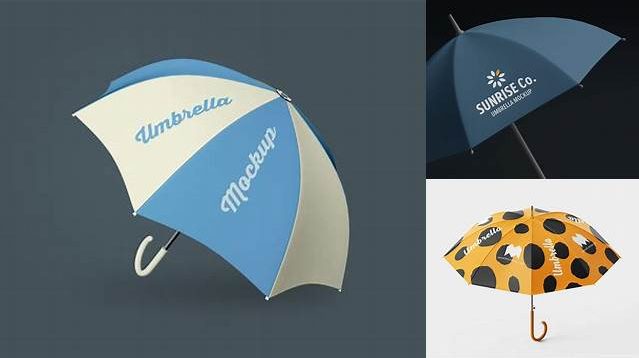 1954+ Matte Umbrella PSD Mockup Unique High-Resolution PSD