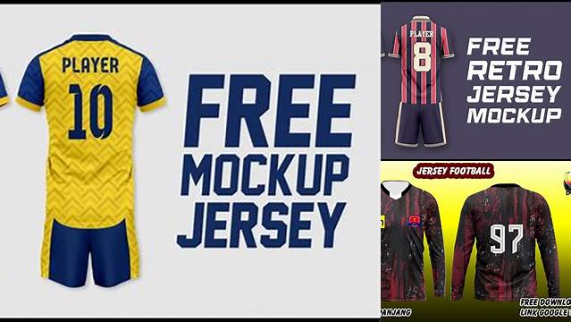 1956+ Mockup Jersey Coreldraw PSD Free Download