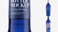 1959+ Cobalt Blue Liquor Bottle PSD Mockup Easy-to-Use PSD Template