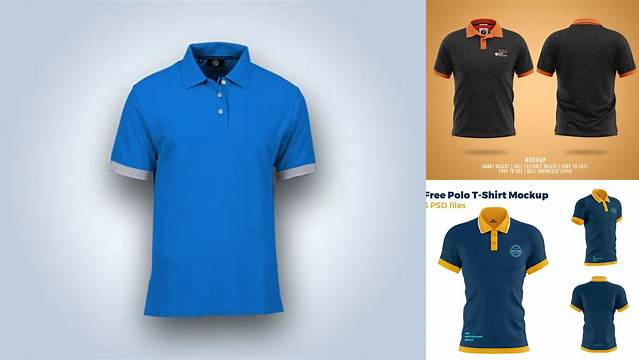 1961+ Polo Shirt Mockup Front And Back Psd Free Download Editable PSD File